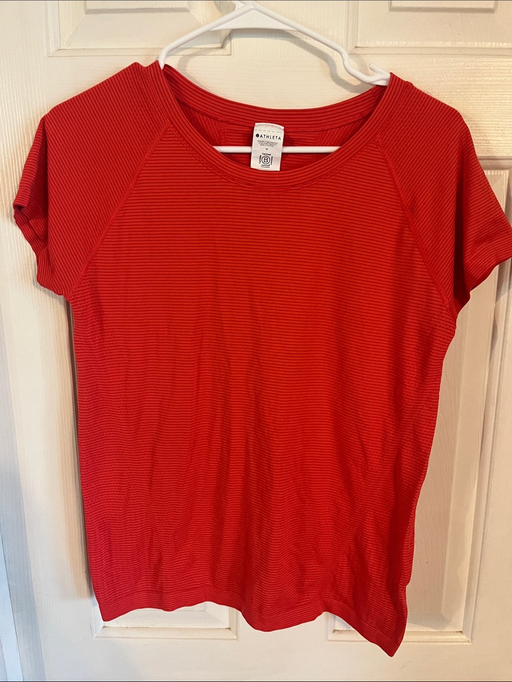 Athleta Women's Orange Short Sleeve Crew Tee size M